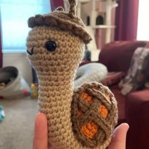 Crochet snail , crochet animal handmade toy